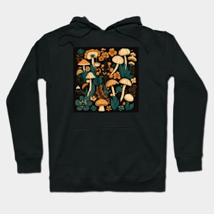 Vintage Illustration Mushroom Hoodie